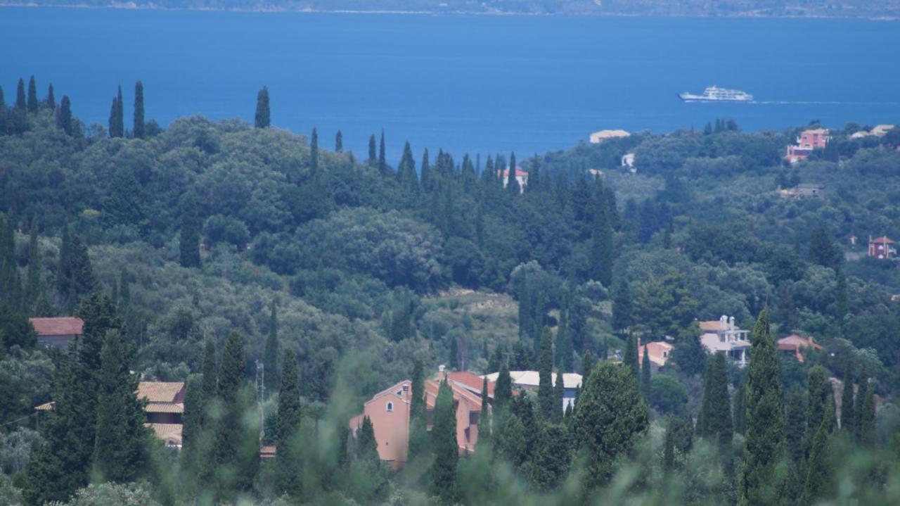 Corfu Luxury Apartment, Tranquility, Mountain & Sea Views อากิออส กอร์ดิออส ภายนอก รูปภาพ